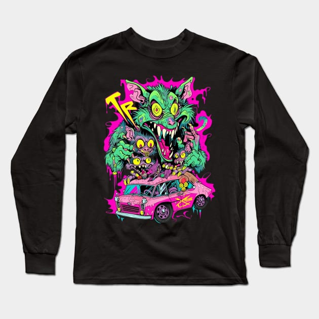 Werewolf Ratfink Long Sleeve T-Shirt by MikeyMeta